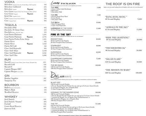 drai's beach club food menu
